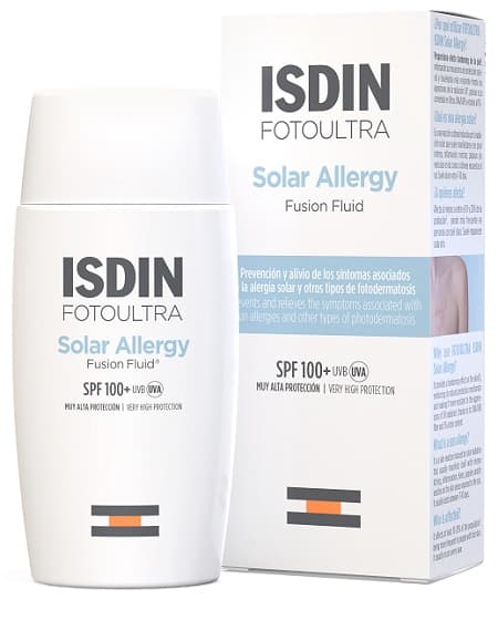 ISDIN Foto Ultra Solar Allergy 100+ Fluido Solare Pelle Reattiva 50 ml