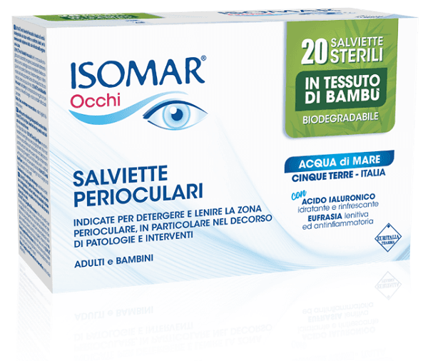 Isomar occhi salviette perioculari 20 pezzi