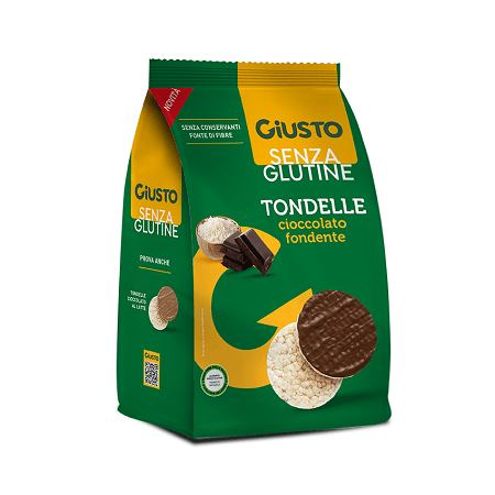 Giusto senza glutine tondelle al cioccolato fondente 60 g