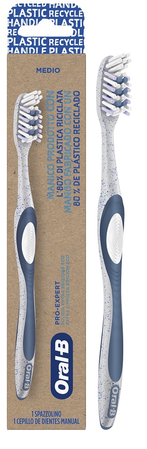 Oral-B Eco Pro-Expert Spazzolino Manuale Medio In Plastica Riciclata 1 Pezzo