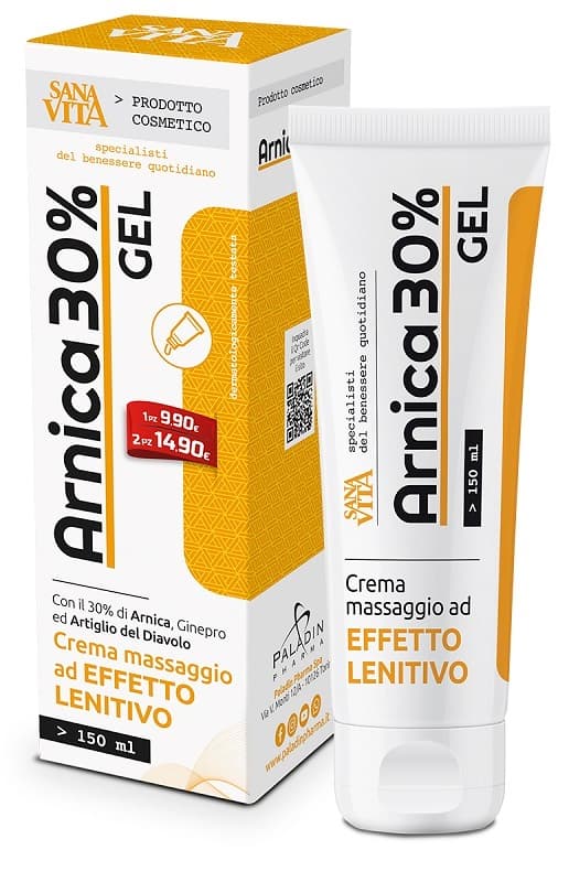 Gel Arnica Sanavita - Gel a base di Arnica e Artiglio del diavolo 150 ml
