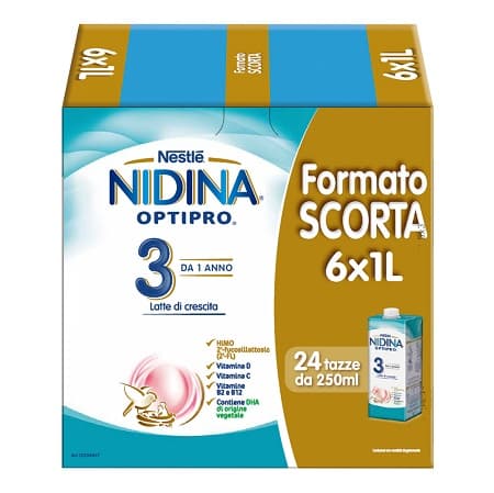 Nidina Optipro 3 Liquido 6 Pezzi Da 1 Litro