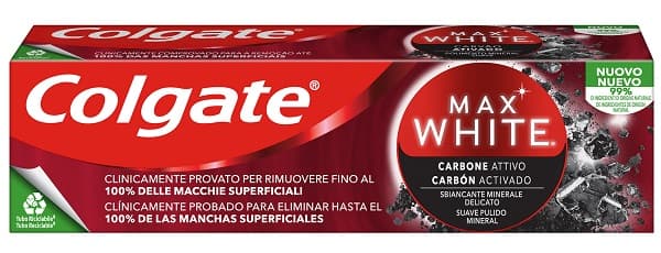Colgate Dentifricio Max White Carbon Sbiancante 75 ml