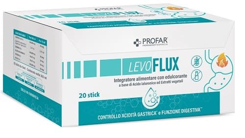 Profar Levoflux Integratore Alimentare Funzione Digestiva, 20 stick
