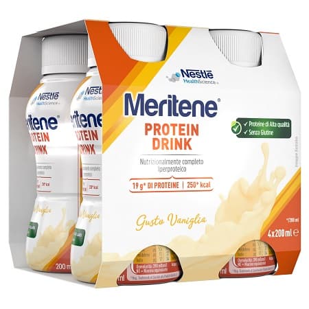 Meritene drink vaniglia 4 pezzi da 200 ml