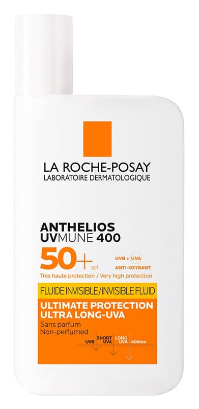 La Roche Posay Anthelios Uvmune 400 Fluido Invisibile che offre protezione estrema da UVA Ultra Lunghi SP50+ Senza Profumo 50ML