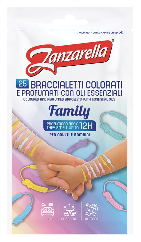 Zanzarella braccialetti family 25 pezzi