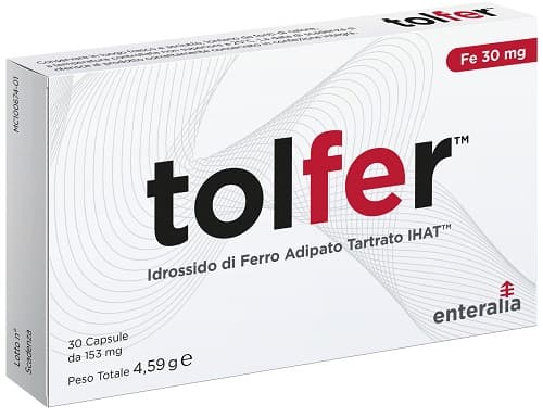 Tolfer Ihat Idrossido Ferro Adipato Tartrato Nano 30 Capsule