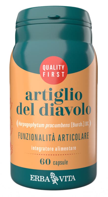 Erba Vita Artiglio del diavolo Integratore Articolare 60 Capsule 500 mg