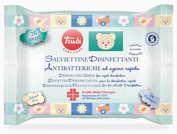 Trudi baby care salviettine disinfettanti pmc 20 pezzi