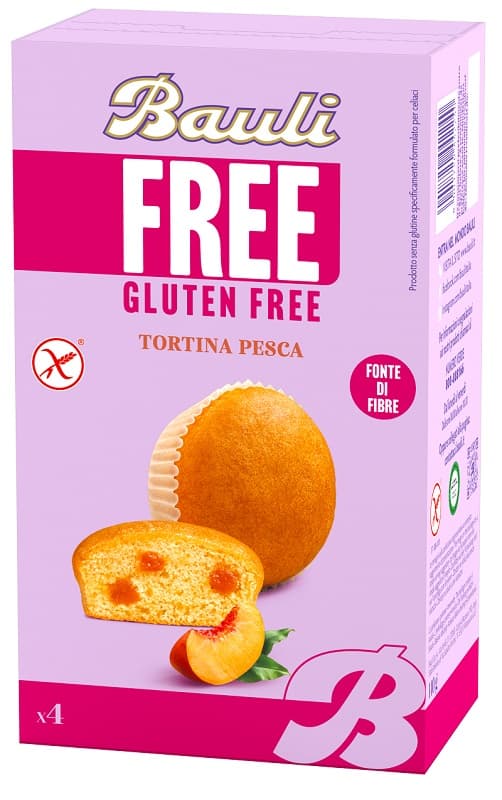 Bauli Tortina alla Pesca Merenda Senza Glutine 140 g