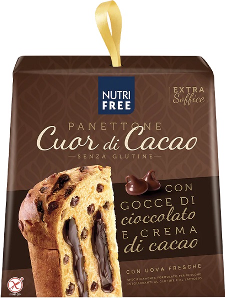 Nutrifree Panettone Senza Glutine Cuor di Cacao 600 g