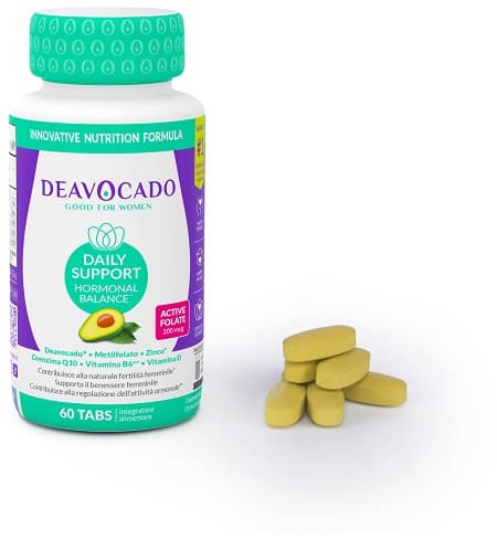 Deavocado Daily Support Integratore per la Fertilità Femminile, 60 Compresse