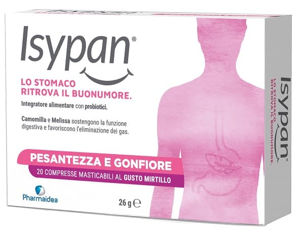 Isypan Pesantezza e Gonfiore 20 Compresse Masticabili
