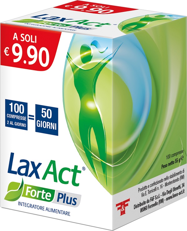 Lax Act Forte Plus Integratore Benessere Intestinale 100 Compresse