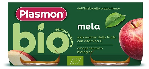 Plasmon Omog Mela Bio 2x80g