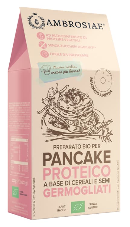 Ambrosiae Preparato Per Pancake Proteico Con Farina Di Ceci 250 G