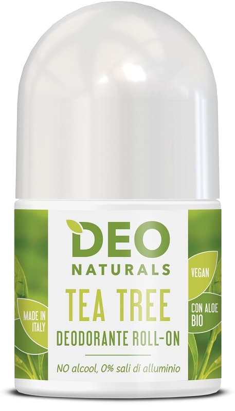 Optima Naturals Deo Naturals - Deodorante Roll On Tea Tree Ipoallergenico, 50ml