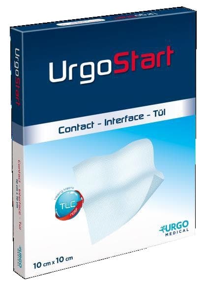 Medicazione Non Aderente Urgostart Contact 10 X10 Cm 10 Pezzi