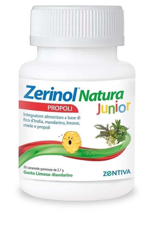 Zentiva Zerinol Natura Propoli Junior Integratore Difese, 30 Caramelle Gommose