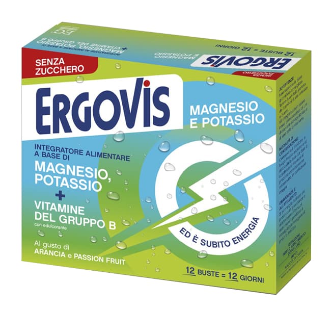 Ergovis mg+k vitamine b senza zucchero 12 bustine