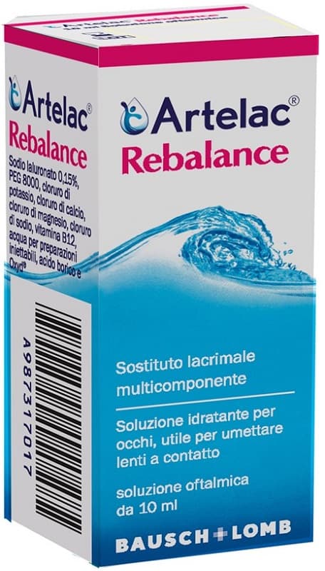 Gocce oculari multidose artelac rebalance senza conservanti 10 ml