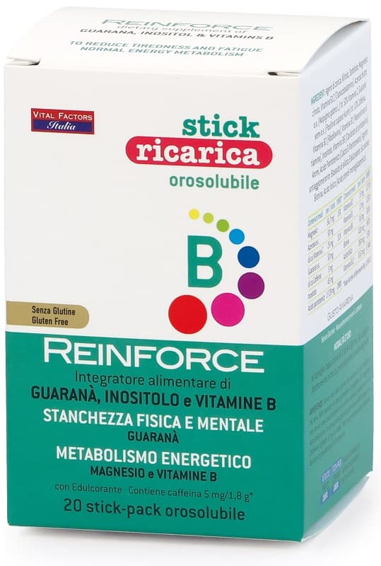 Reinforce Vitamine B Orosolubile Ricarica 20 Stick