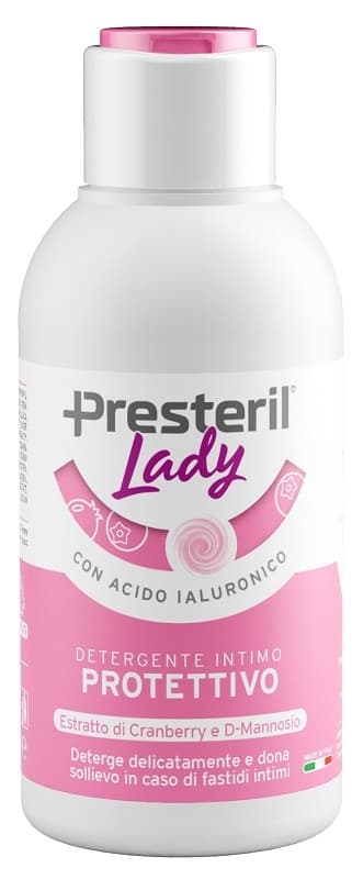 Lady Presteril Detergente Intimo Protettivo con Acido Ialuronico, 100ml