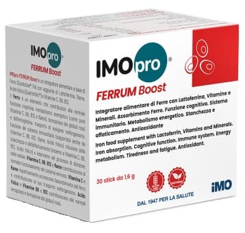 IMOpro Ferrum Boost Integratore di Ferro per Stanchezza ed Affaticamento 30 Stick