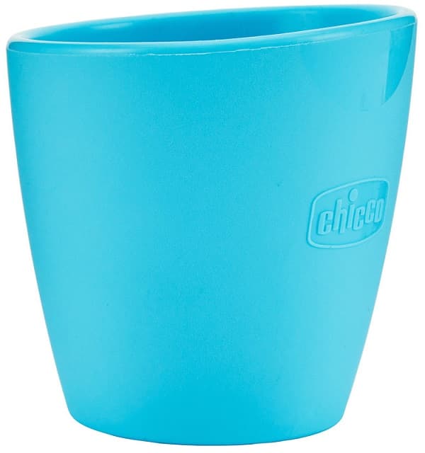 Chicco Tazza in Silicone Azzurra 6m+, 1 pezzo