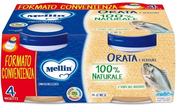 Mellin omogeneizzato orata 4x80g