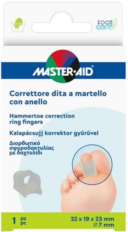 Footcare correttore dita martello anello 1 pezzo