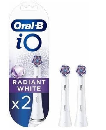 Oral-B iO Testine di Ricambio Radiant White 2 Testine