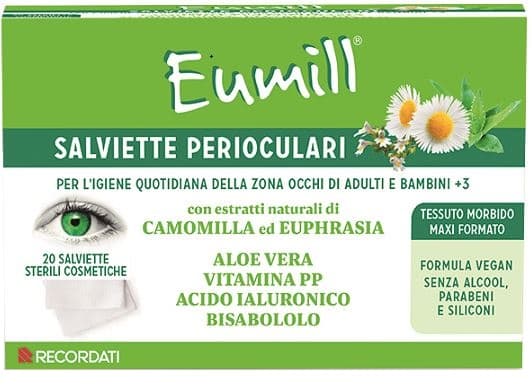 Eumill Salviette Perioculari 20 Pezzi