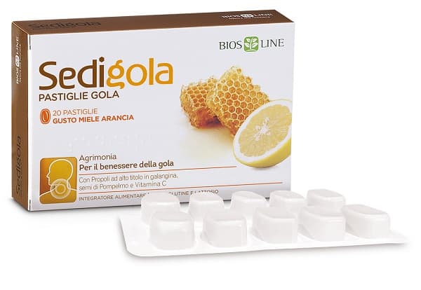 Apix Sedigola Miele Arancia 20 Pastiglie