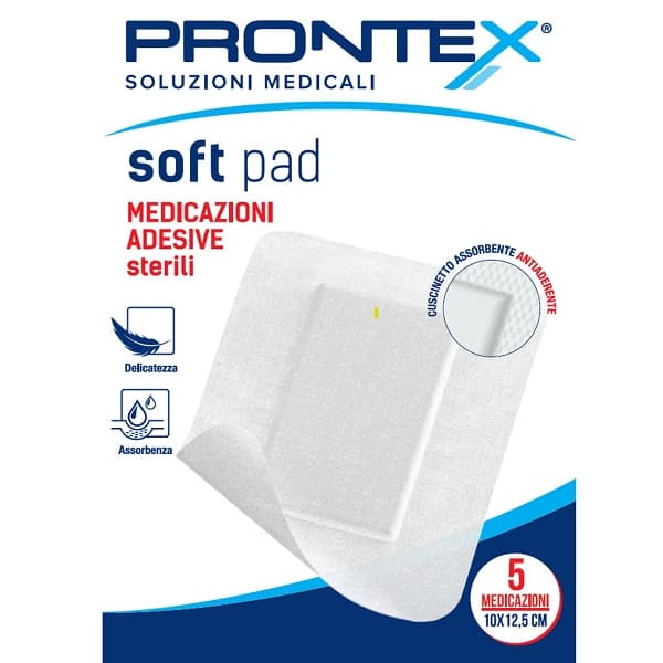 Medicazione Adesiva Sterile Prontex Soft Pad 10 X12,5 Cm 5 Pezzi