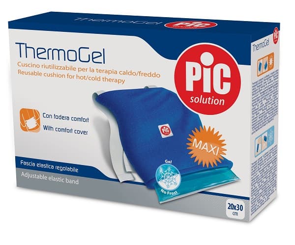 Cuscino Thermogel Riutilizzabile Per Terapia Caldo Freddo Cm 20 X30 Con Fodera Fascia Elastica Itc