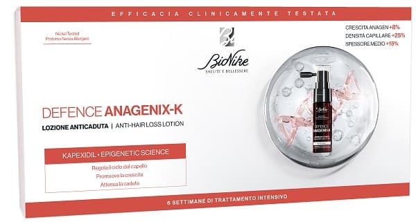 Defence Anagenix K Lozione Anti Caduta 6 Flaconcini 15 Ml