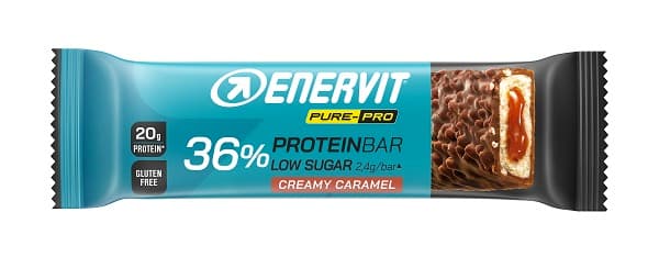 Enervit Pure Pro Barretta Proteica Post-Allenamento 36% Gusto Caramello 55 gr