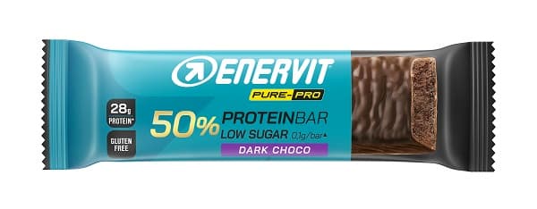 Enervit Pure-Pro 50% Protein Bar Barretta Proteica Cioccolato Fondente e Dark Choco 55 gr