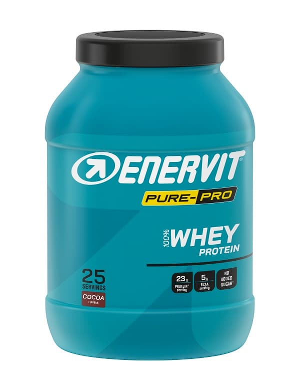 Enervit 100% Whey Protein Concentrate Proteine Massa Muscolare Gusto Cacao 420 gr