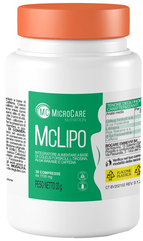 Microcare nutrition mc lipo 30 compresse