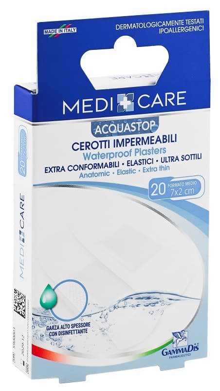 Gammadis Farmaceutici Medicare - Acquastop Cerotti Impermeabili 7 x 2cm, 20 cerotti