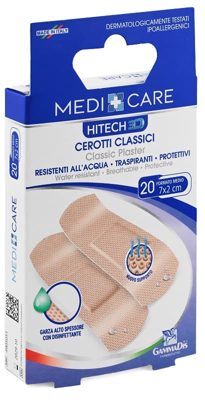 Gammadis Farmaceutici Medicare - Cerotti 3D 2 x 7cm, 20 cerotti