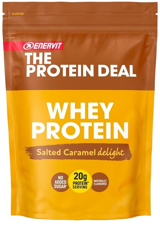 Enervit The Protein Deal Whey Caramello 300g Integratore Proteico per Massa Muscolare