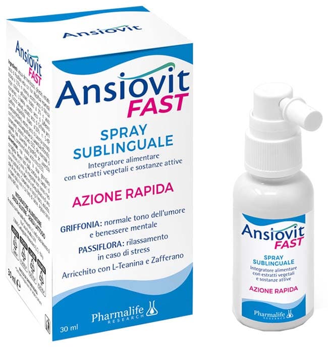 Ansiovit Fast Spray Sublinguale PharmaLife 30ml