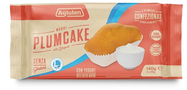 Agluten Nuovi Plumcake Yogurt 4 Pezzi Da 35 G