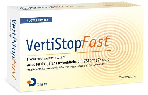 Vertistop fast 20 capsule da 675 mg