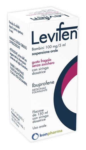 Levifen*os 150ml 100mg/5ml fra