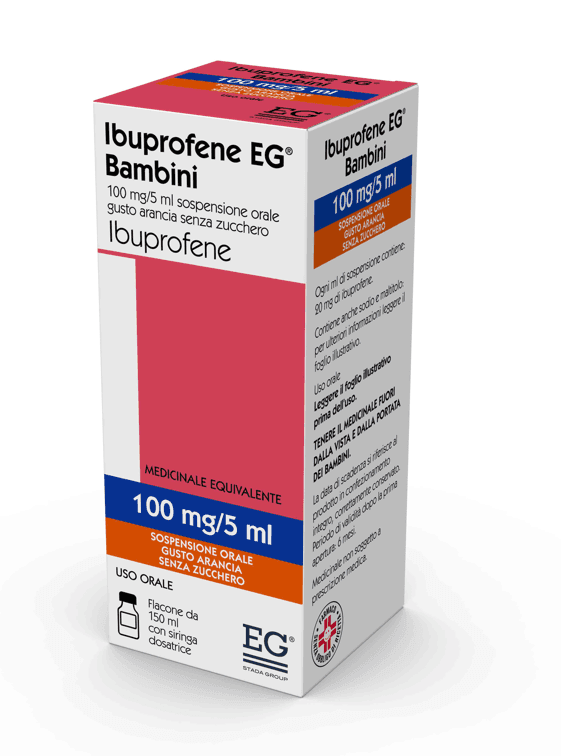 Ibuprofene eg*fl 150ml arancia